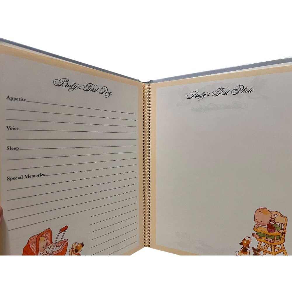 Hallmark Baby's First Three Years Vintage Keepsake Memory Book Blue Baby Boy New - Picture 8 of 10